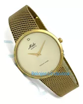 Reloj Mido Oceanstar Quartz Dorado Acero Dorado Malla Sencil