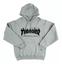 Buzo Algodon Gris - Thrasher Magazine Aesthetic Hoodie