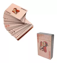 Baralho Dourado Folheado Ouro Poker Truco Cartas Jogos Luxo