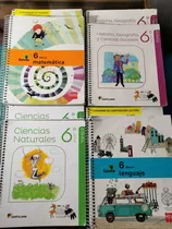 Pack Libros Proyecto Savia Sm 6° Básico (mat, Len, Ccs, His)