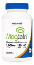 Treonato De Magnesio L-threonate 2000 Mg Magtein Magnesium Sabor Capsula
