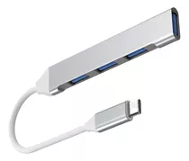 Hub Usb-c A 4 Puertos Usb 2.0 + 3.0 Pc Notebook Netmak