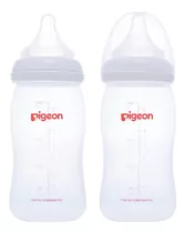 Set 2 Teteros Softouch 240 Ml - 8 Oz - 3 A 6 Meses Blanc Color Blanco Biberon Softouch