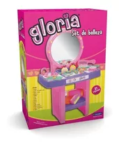 Tocador Set De Belleza Gloria Con Accesorios Juego Lionels