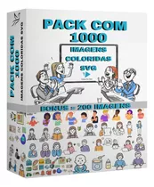 Pack  1000 Svg Imagens Coloridas Para Videoscribe + Bônus