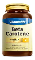 Betacaroteno Beta Carotene Vitaminlife C/ 60 Cápsulas