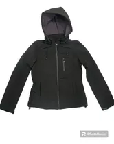 Campera Dama Neoprene C/ Capucha Desm. C/cierre En Bolsillos