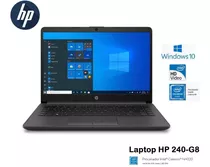 Laptop Hp 240-g8 Celeron N4020 4gb 500gb 14 W10 Casa/oficina