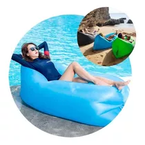 Sofá Banano Sillón Inflable Tumbona De Camping Unicolor