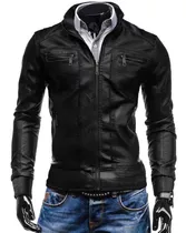 Calidad Chaqueta Hombre Cuero Sintetico Diseño Ropa Colombia