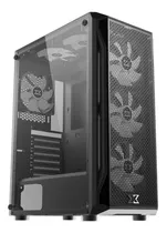 Gabinete Gamer Xigmatek Master X Full 6 Fan Edition Templado Color Negro