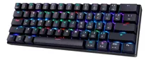 Teclado Rgb Mecanico Gadnic Pro Gamer Tkl Outemu Blue Led Color Del Teclado Negro Idioma Español Latinoamérica