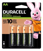 Pack 4 Pilas Duracell Aa Recargable 2500 Mah 1.2v  - Bigbull