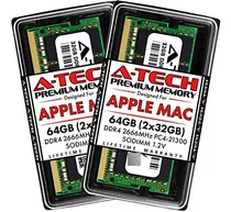 Kit A-tech 64 Gb (2 X 32 Gb) Ram iMac Y Mac Mini (2018, 2019