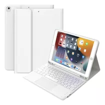 Funda C/teclado Chesona Para iPad 9g/8g/7g 10.2 Trackpd/whit