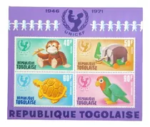 Togo Infantil, Bloque Aéreo Sc. C168a Unicef 71 Mint L8700