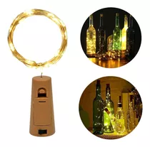 Corcho Tapon Para Botellas De Vino Cerveza Luz Led 2m 20 Led