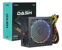 Fonte Gamer Dash 400w Preto Com Fan Led Rgb - Vfg400wpr