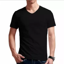 Docena Camisetas Cuello V 100% Algodón 180 Gr.