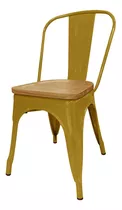 Silla Tolix Madera Plus - Desillas Estructura De La Silla Tono Dorado