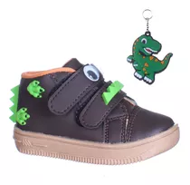 Tenis Infantil Dinossauro Rex Com Chaveiro Brilha No Escuro