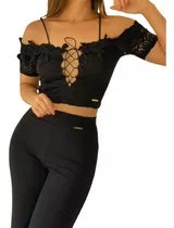 Blusa Encaje Bandeja (ca0447)