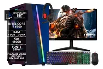 Pc Gamer Completo I7 3.4ghz 16gb Ddr4 Ssd 480gb Gtx1650 4gb