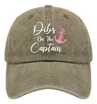 Captain Cap Dibs On The Captain Dad Hat Hombres Gorras