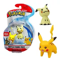 Pokemon Battle Ready Figuras Originales Pikachu Y Mimikyu