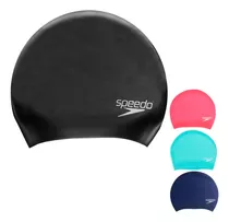 Gorra Speedo Para Pelo Largo Silicona Natacion Piscina Color Gris Diseño De La Tela Liso Tamaño Unico