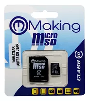 Mk.1msd.10.8gb - Memoria Making Micro Sd Clase 10 8gb