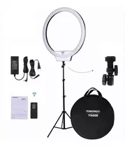 Led Ring Light Yongnuo Yn608 Origiral + Fonte + Tripé 2m