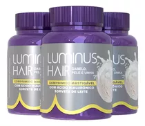 Luminus Hair Mastigável Leite 90 Dias Vegano Loja Oficial