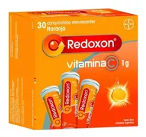 Suplemento En Efervescentes Bayer  Redoxon Vitamina C Sabor Naranja En Caja De 30g 30 Un