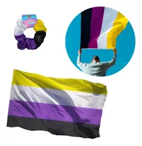 Bandera No Binario Pride Orgullo Gay Grande Lgbt