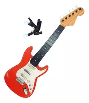 Guitarra Eletrônica Musical Guitarra Infantil Vermelho