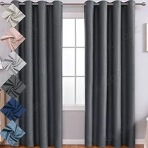 Cortinas Blackout 1.3*2.4m*2pzs Lino Grueso Aislada Térmica