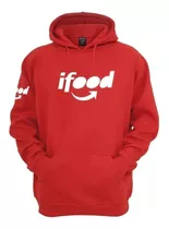 Moletom Ifood Motoboy Entregador Entregas Blusa De Frio