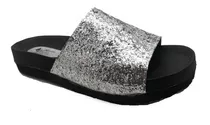 Sandalias Mujer Talles Grandes 41 42 43 44 Glitter Faja Moda