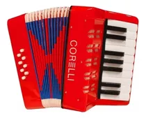 Acordeon Niños Piano 17 Teclas 8 Bajos Corelli Verdulera