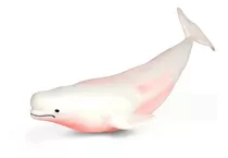 Baleia Branca Beluga Animais Fundo Do Mar 27cm Borrach Macia