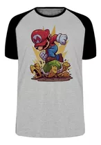 Camiseta Blusa Plus Size Mini Mario Bros Super Game Nintendo