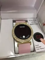 Reloj Led Kensie Touch Dama Color Rosado Importado Usa