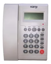 Teléfono Fijo Caller Id Redial Kanji Kj-telf001 Blanco Displ