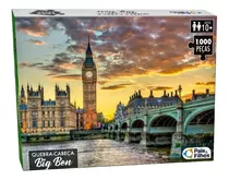 Jogo De Quebra Cabeça Com 1000 Peças Londres Big Ben 10757