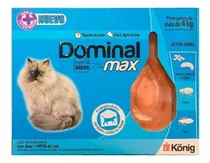 Pipeta Antipulgas Dominal Max Gatos Mas De 4kg