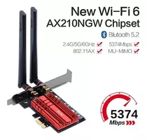 Adaptador Wi-fi 6e Intel Ax210 Bluetooth 5.2 Tri-band 5g 6g