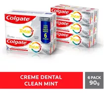 Creme Dental Total 12 Clean Mint 6 Unidades De 90g Colgate