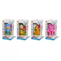 Kit 4 Bonecos Turma Do Pocoyo Elly Pato Loula Vinil Cardoso