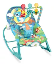 Cadeira De Balanço Para Bebê Color Baby Encantada R9217 Azul